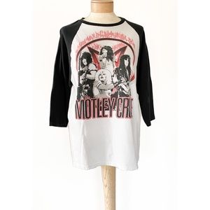 Motley Crue 3/4 Sleeve Baseball Tee